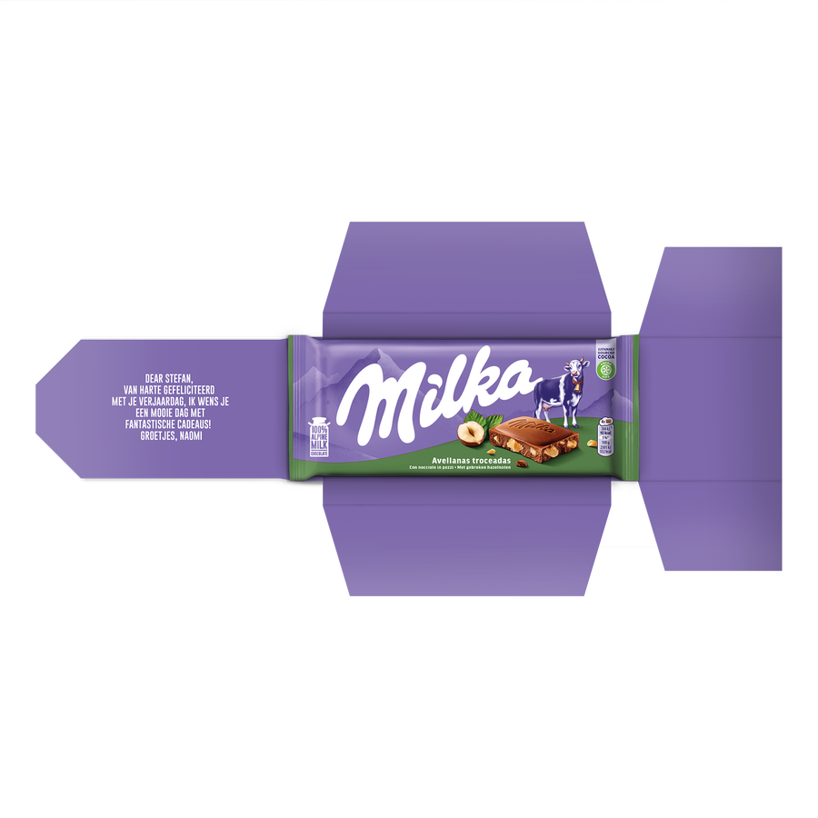 Milka reep -  Hazelnoot 