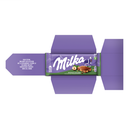 Milka reep -  Hazelnoot 