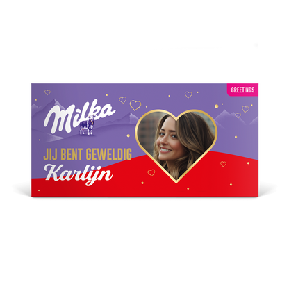 Milka reep -  Hazelnoot 