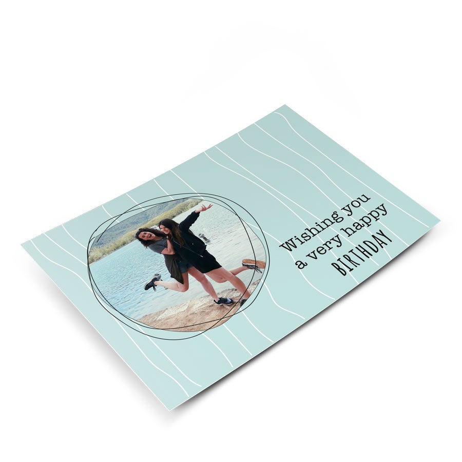 Verjaardag ansichtkaart