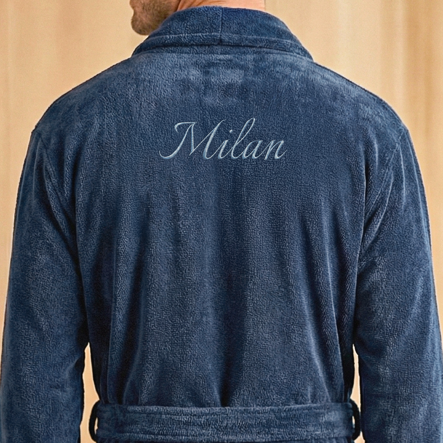Badjas Heren - Blauw (L/XL)
