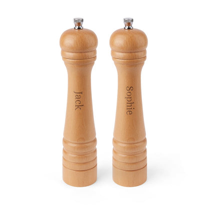 Peper en zoutmolenset met naam  - XL