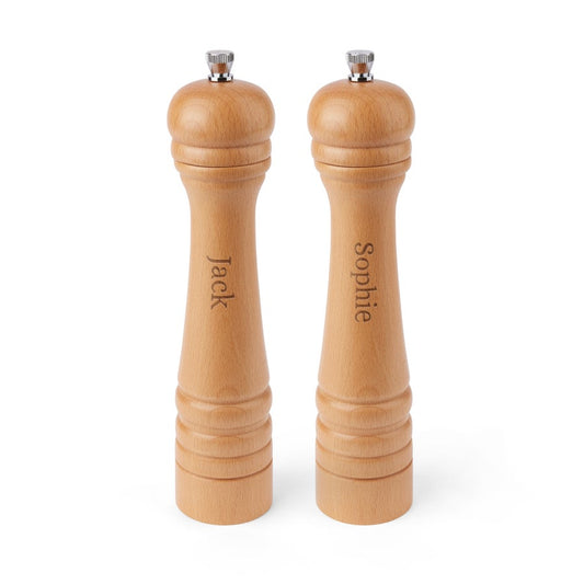 Peper en zoutmolenset met naam  - XL