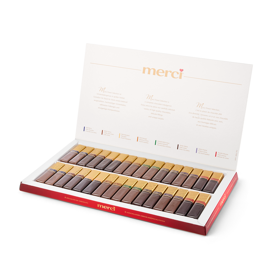 Merci chocoladebox - met kaart