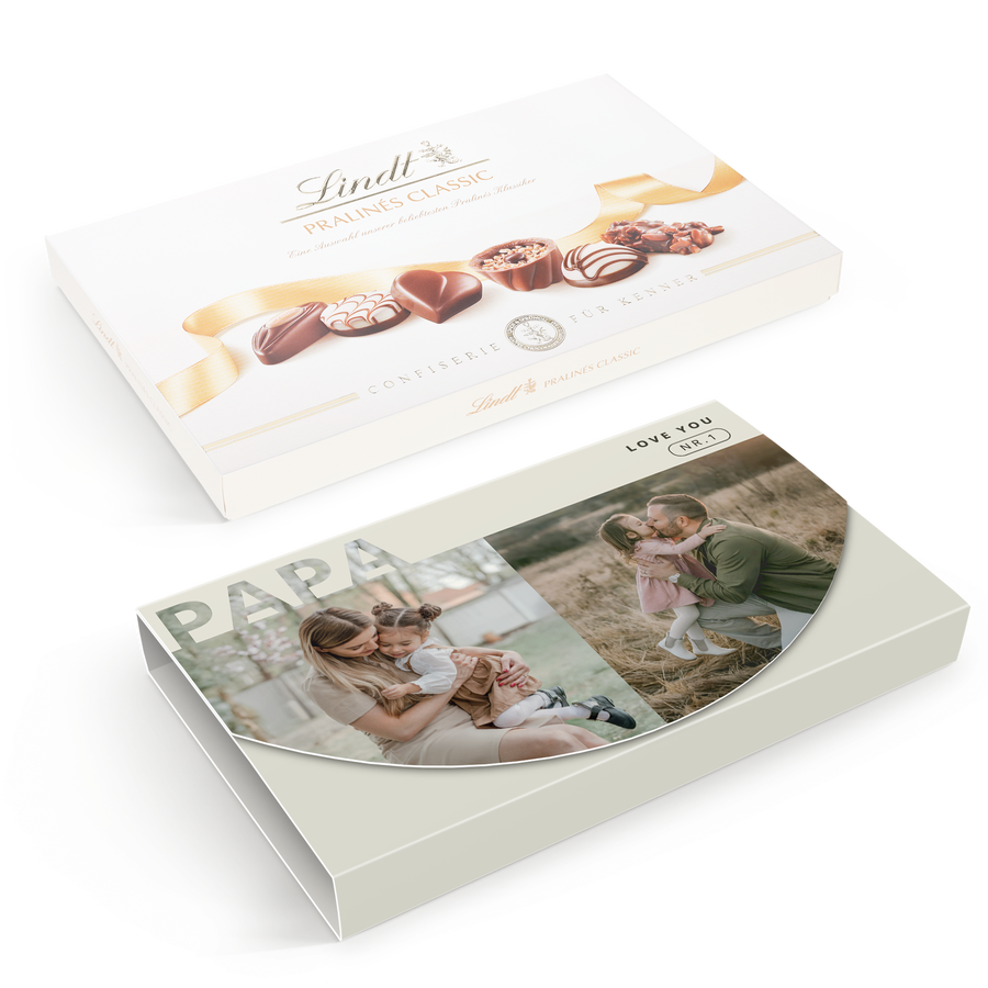 Giftbox met Lindt pralines Classic - 200 gram