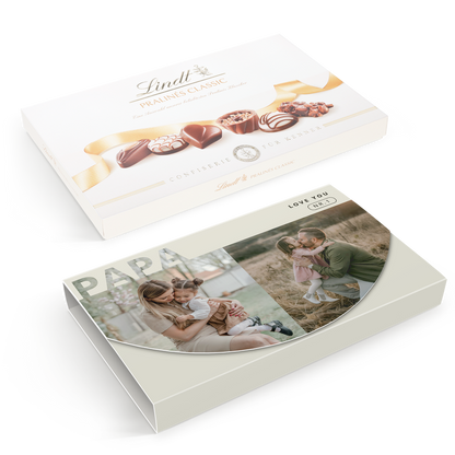 Giftbox met Lindt pralines Classic - 200 gram