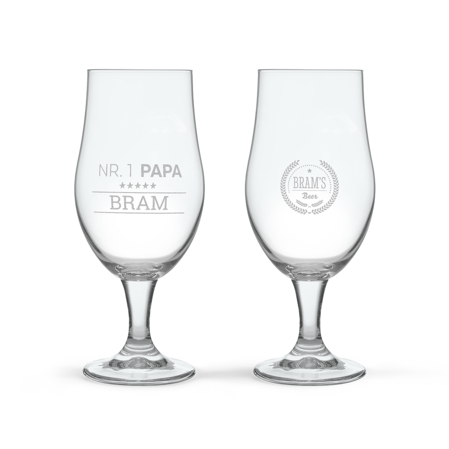 Bierglas op voet - 2 stuks