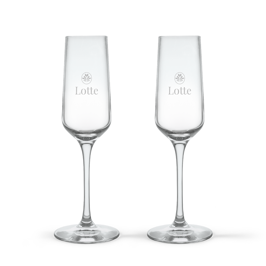 Champagneglas - Kristalglas - 2 stuks