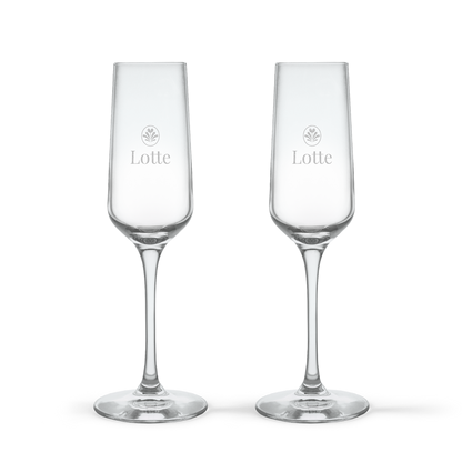 Champagneglas - Kristalglas - 2 stuks