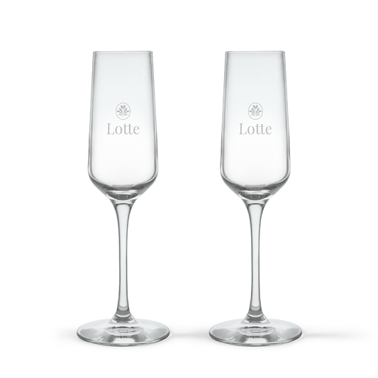 Champagneglas - Kristalglas - 2 stuks
