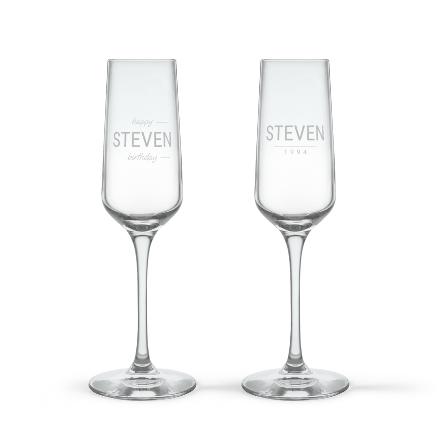Champagneglas - Kristalglas - 2 stuks