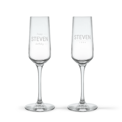 Champagneglas - Kristalglas - 2 stuks