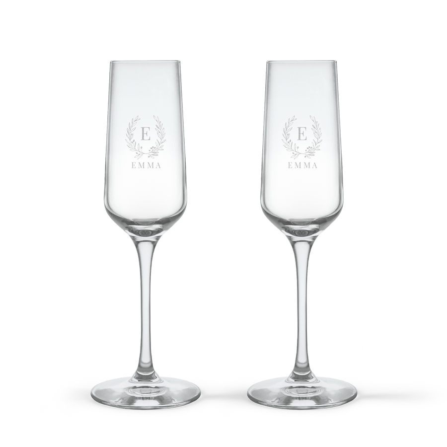 Champagneglas - Kristalglas - 2 stuks