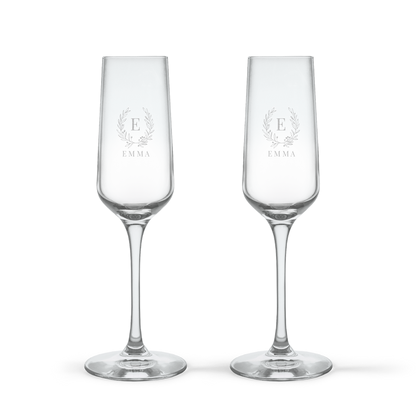Champagneglas - Kristalglas - 2 stuks